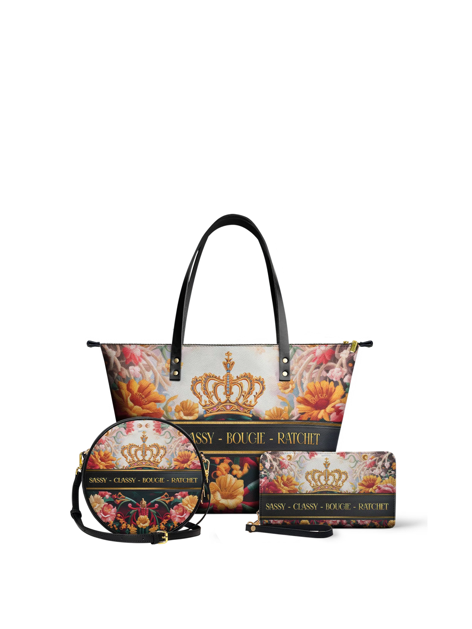 "Naija Royale" Leather Tote Bag - Image 9