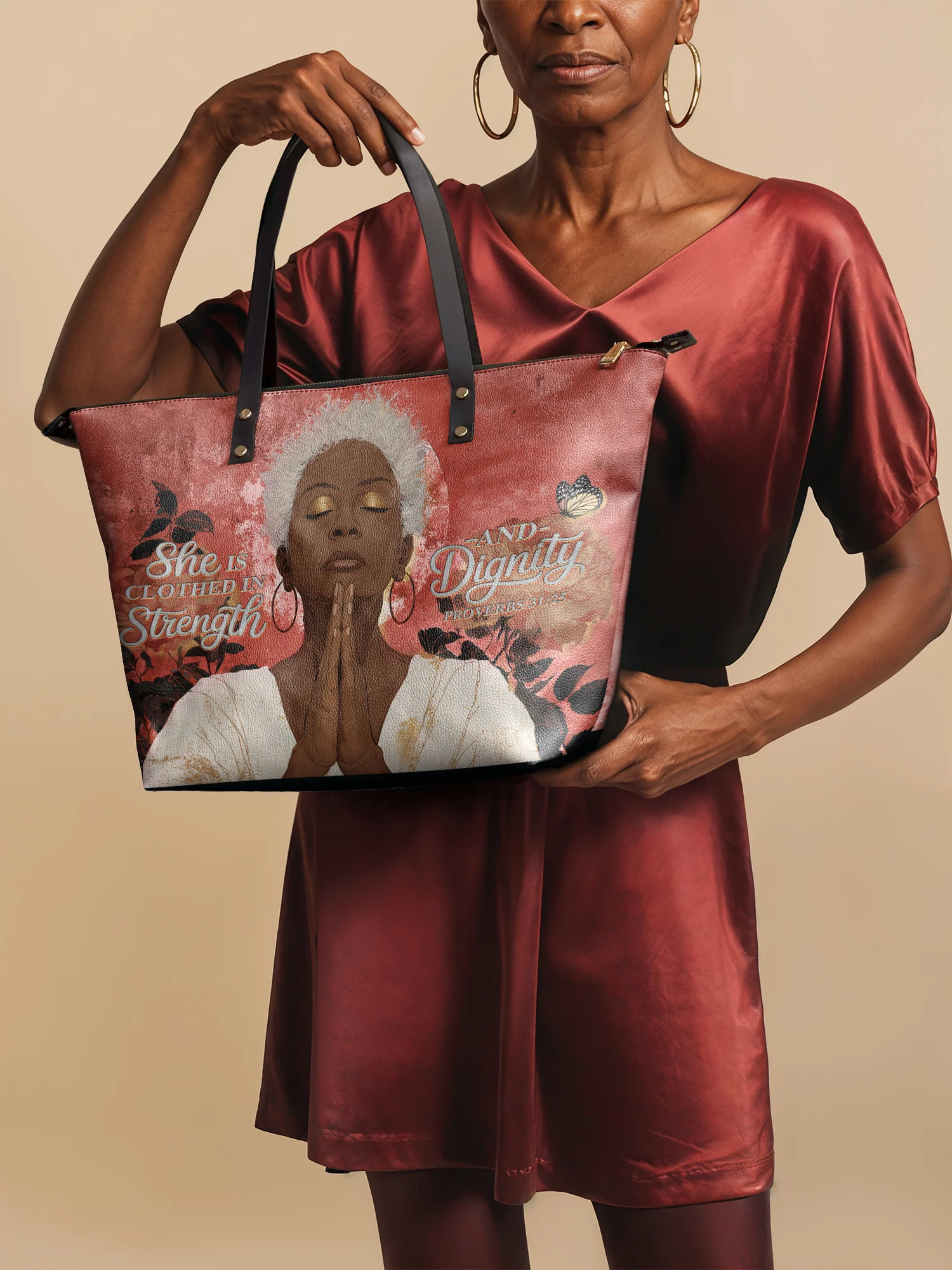"Namisa" Leather Tote Bag - Image 2