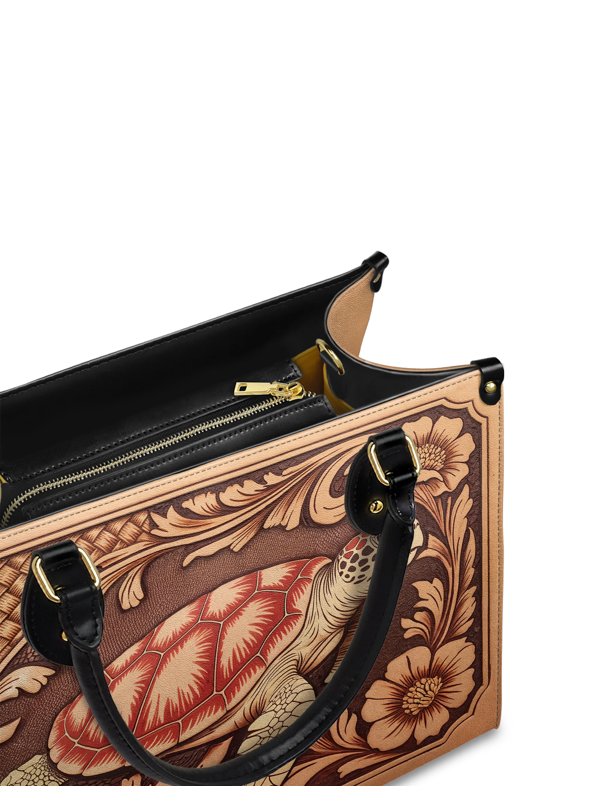 "Ngao" Leather Handbag - Image 4