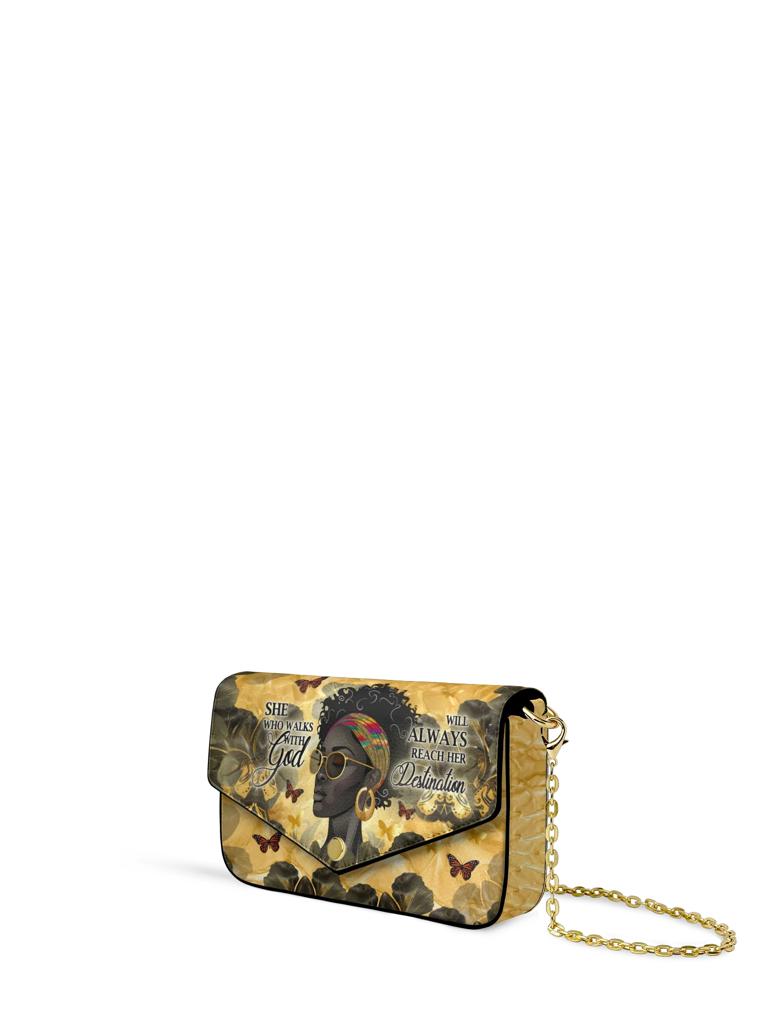 "Njia" Envelope Chain Crossbody Bag - Image 3