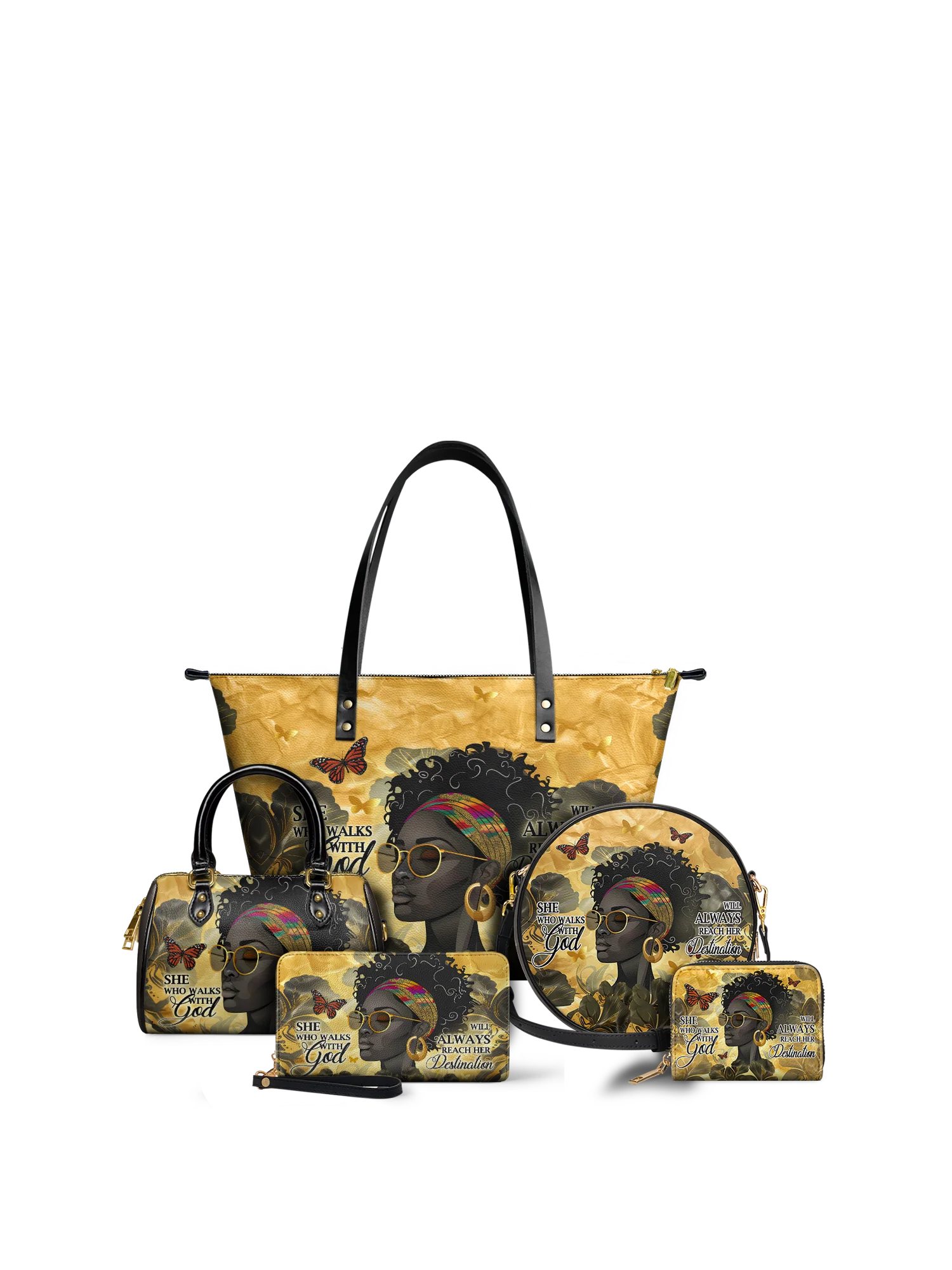 "Njia" Leather Tote Bag - Image 10