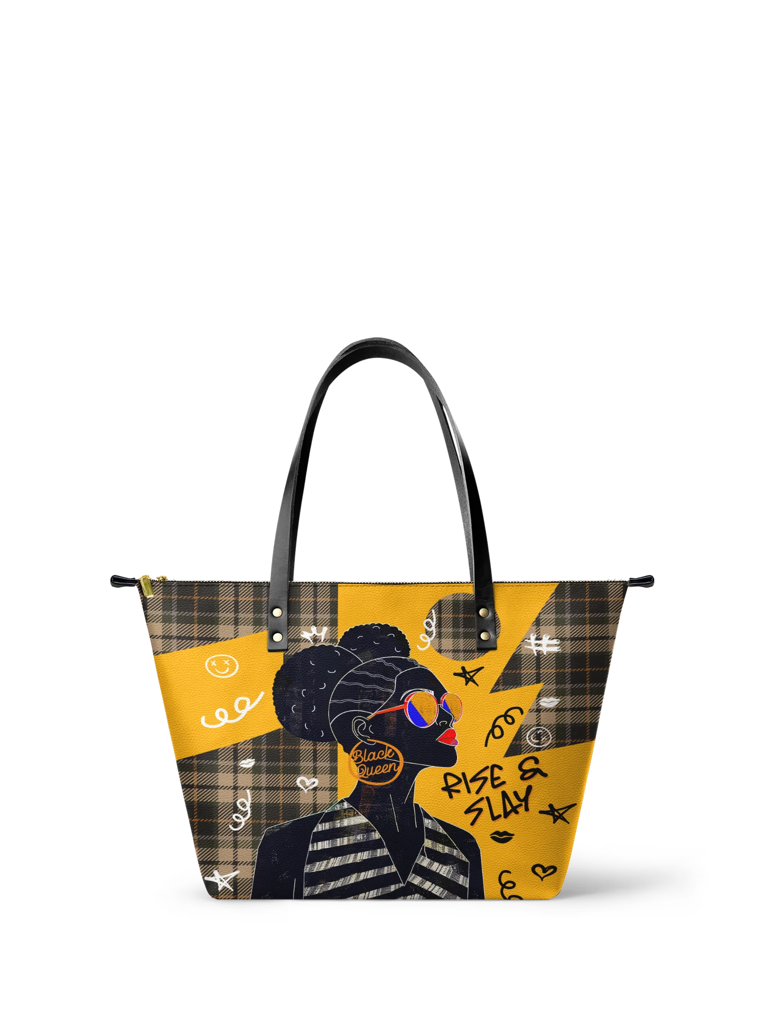 "Sanaa" Cornbread Leather Tote Bag