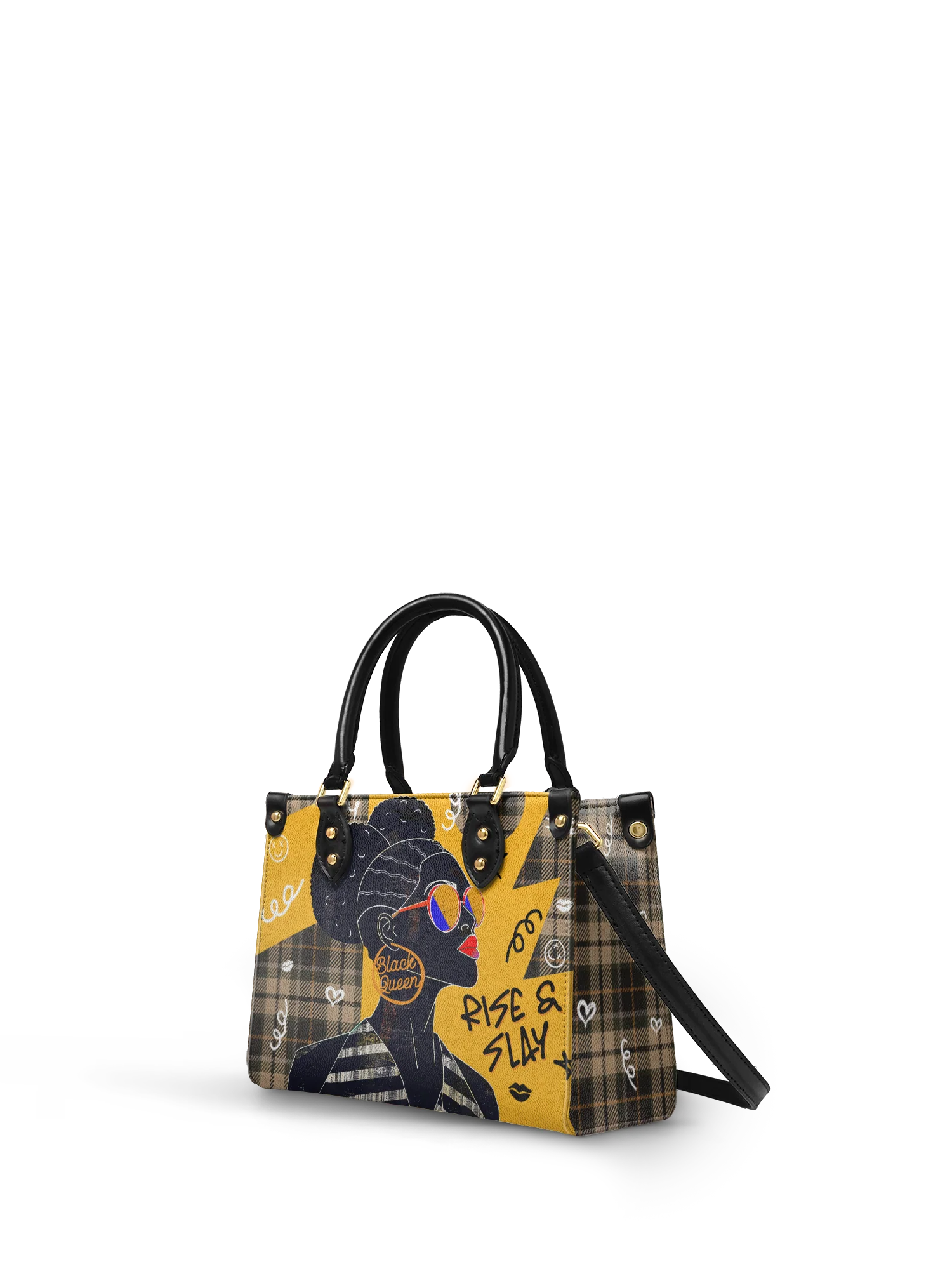 "Sanaa" Cornbread Small Leather Handbag - Image 4