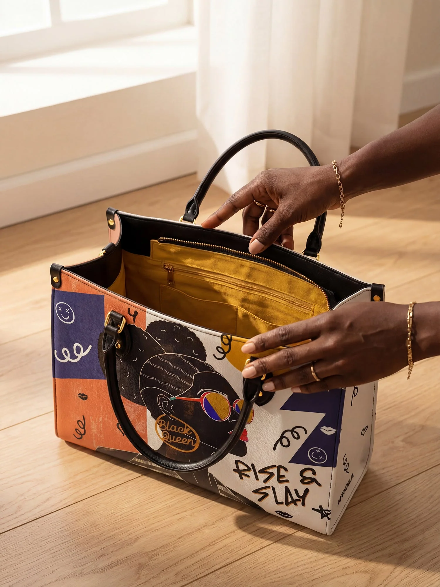 "Sanaa" Salt Pop Leather Handbag A250 Deal - Image 8