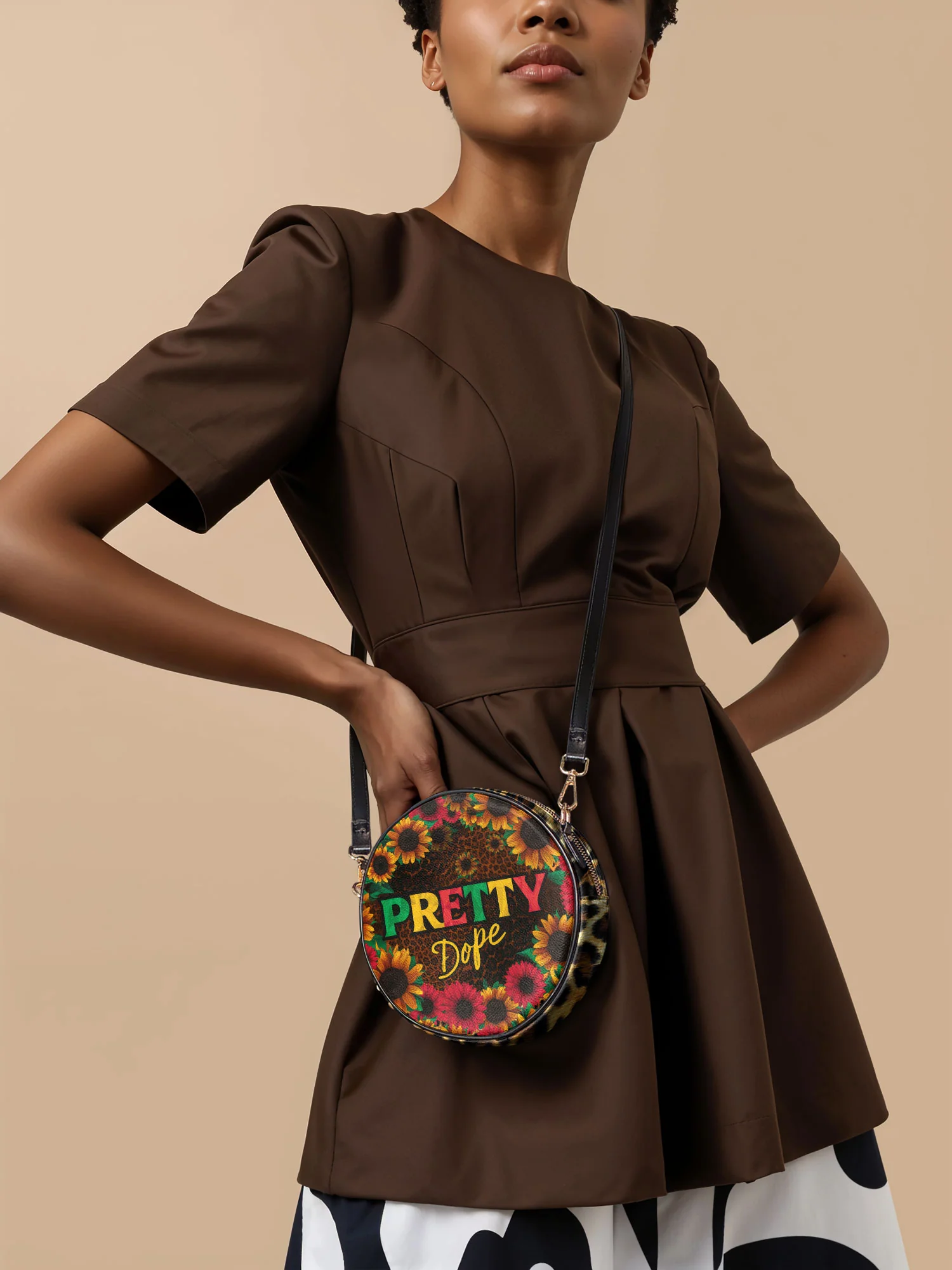 "Solya" Circle Crossbody Bag - Image 2