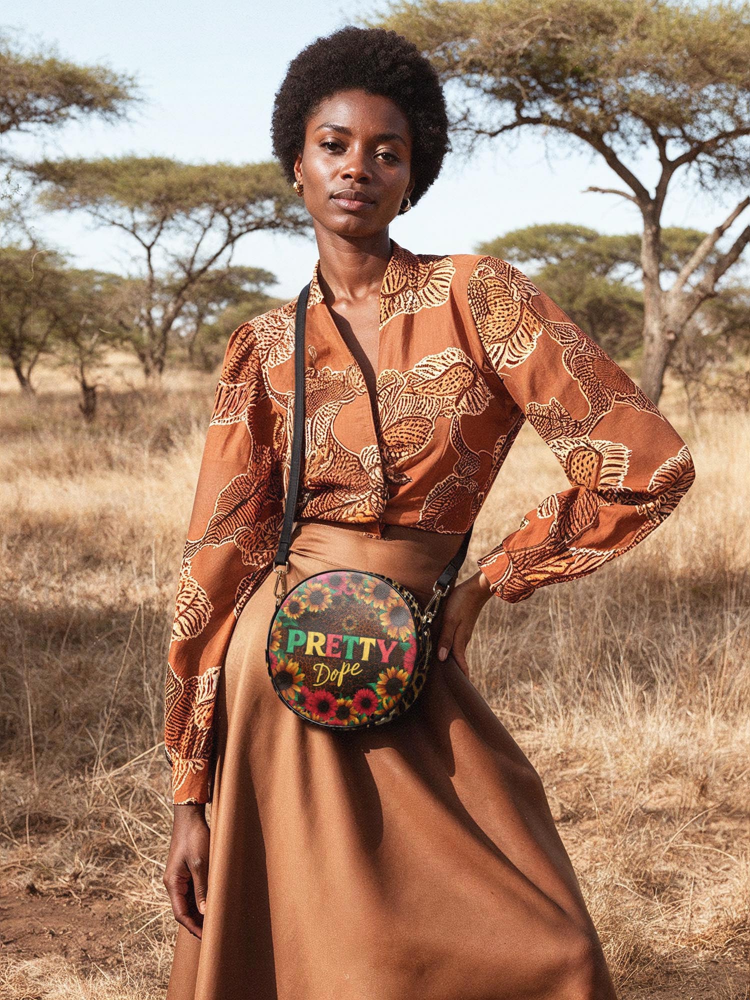 "Solya" Circle Crossbody Bag - Image 3