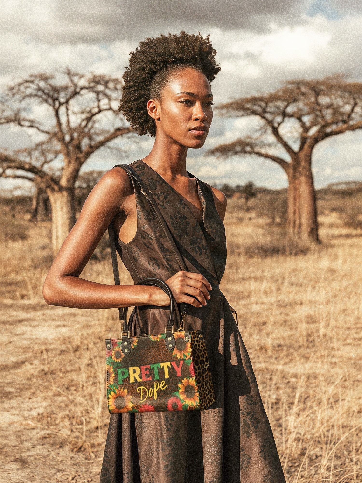 "Solya" Small Leather Handbag - Image 3