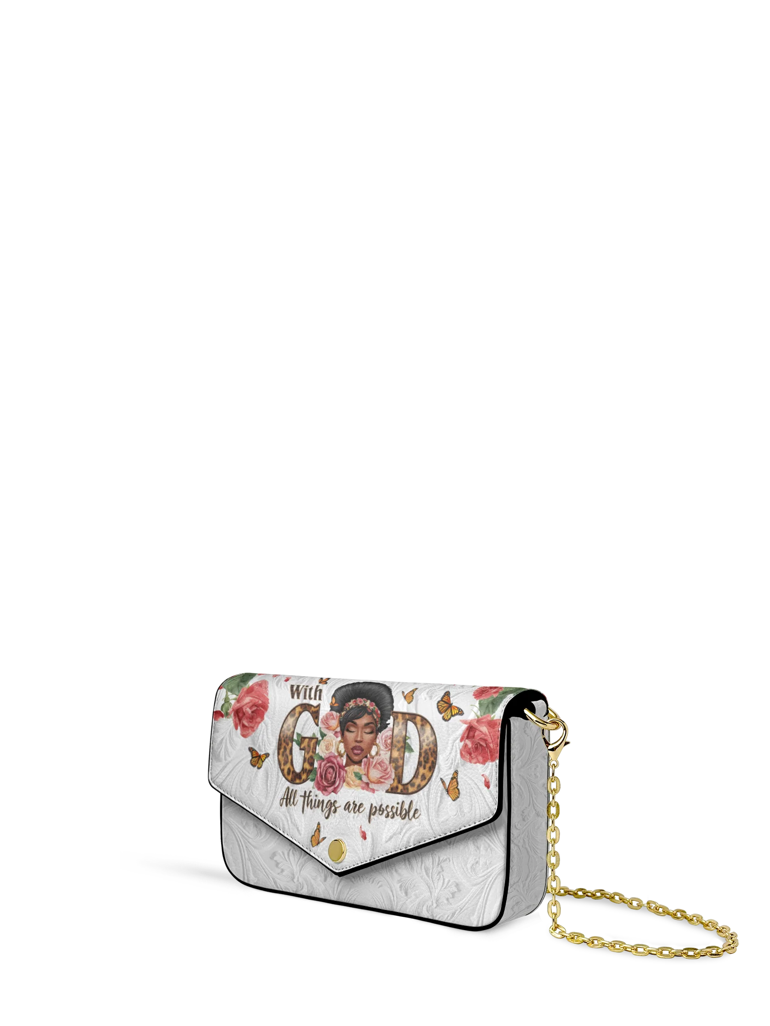 "Zanira" Envelope Chain Crossbody Bag - Image 3